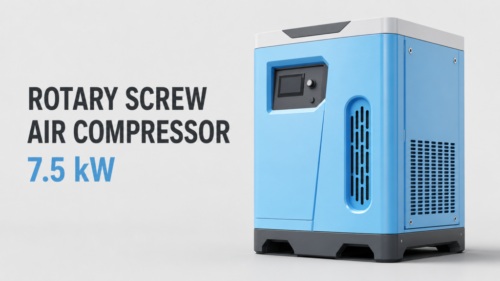 7.5 kW Oil-Cooled Permanent-Magnet Variable-Frequency Screw Air Compressor