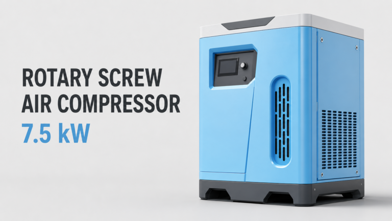7.5 kW Oil-Cooled Permanent-Magnet Variable-Frequency Screw Air Compressor