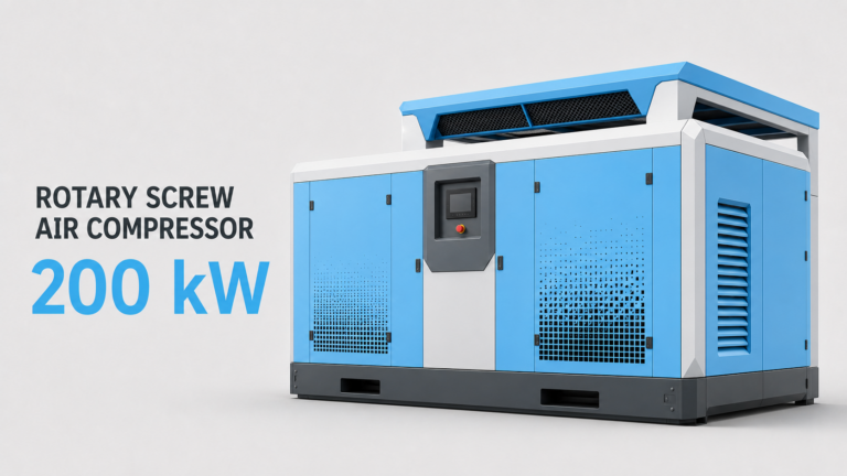 200 kW oil-cooled, air-cooled permanent-magnet variable-frequency screw air compressor