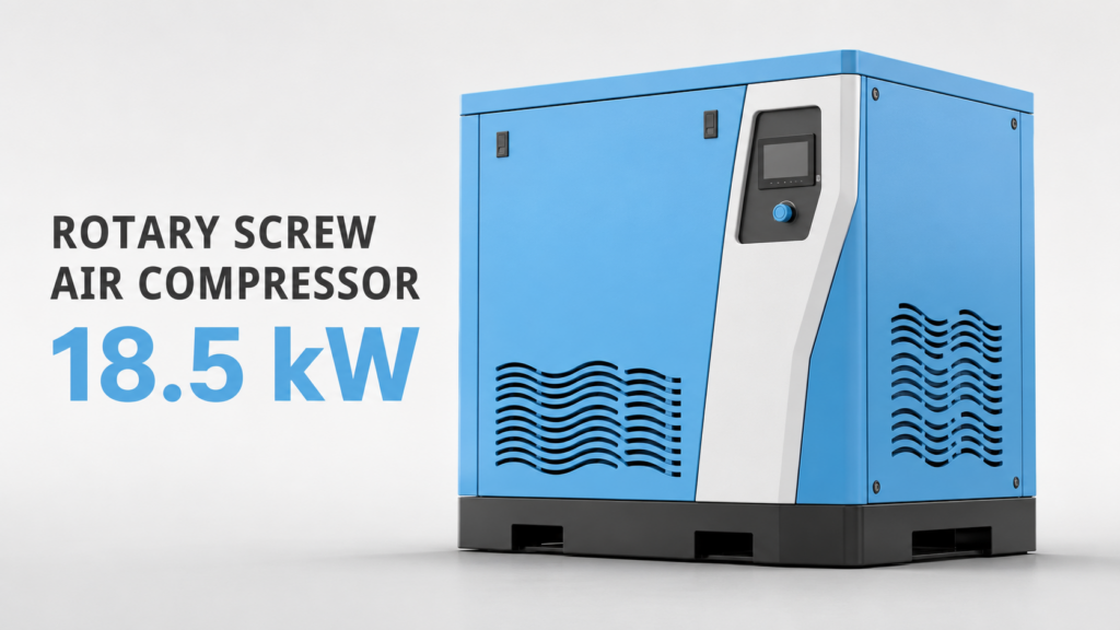 18.5 kW Oil-Cooled Permanent-Magnet Variable-Frequency Screw Air Compressor