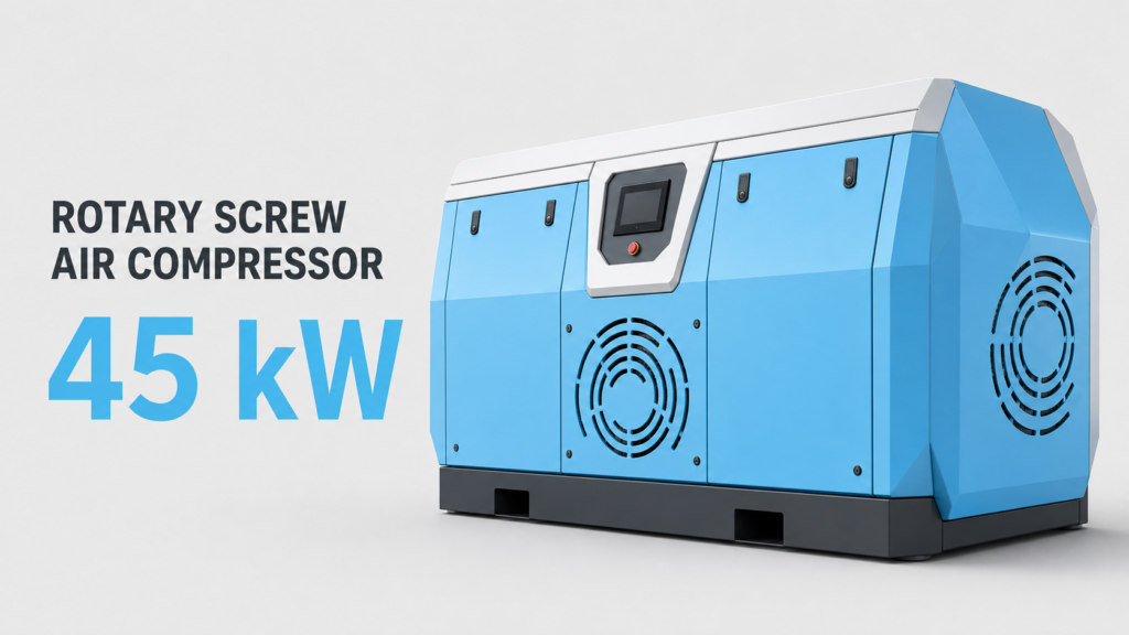 45 kW Oil-Cooled Permanent Magnet Variable Frequency Screw Air Compressor