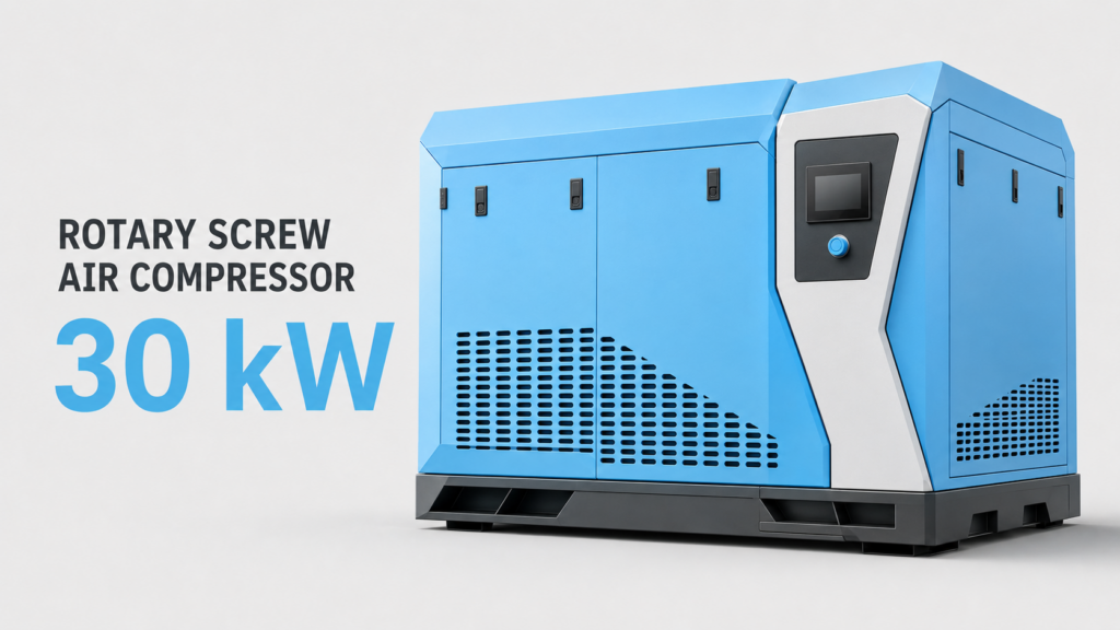 30 kW oil-cooled permanent-magnet variable-frequency screw air compressor