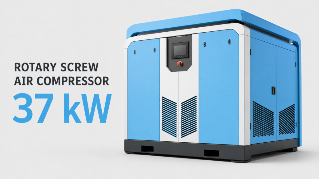 37 kW oil-cooled permanent-magnet variable-frequency screw air compressor