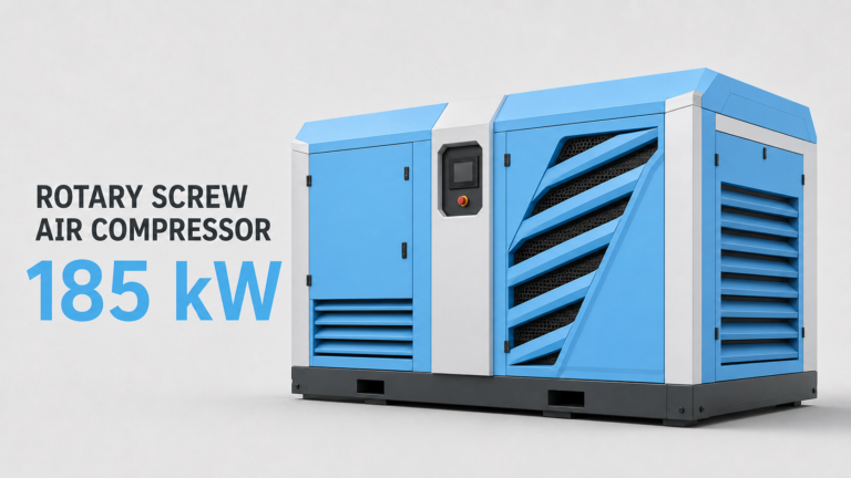 185 kW oil-cooled, air-cooled permanent-magnet variable-frequency screw air compressor